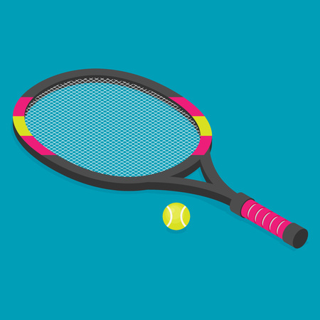 テニス ラケット テニスボールのベクトル等尺性セットのイラスト素材 ベクタ Image テニス ラケット テニスボールのベクトル等尺性セットのイラスト素材 ベクタ Image