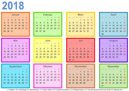 2018 landscape calendar