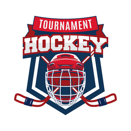 Premium Vector Hockey championship logo