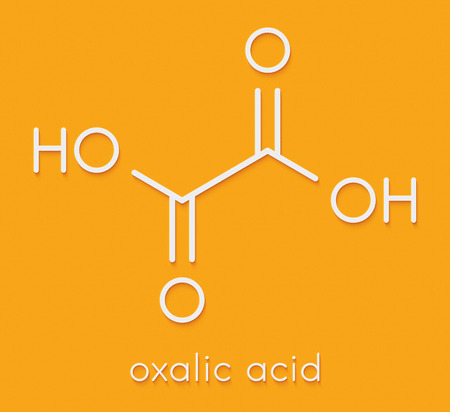 oxalic acid molecule skeletal formula oxalic acid formula
