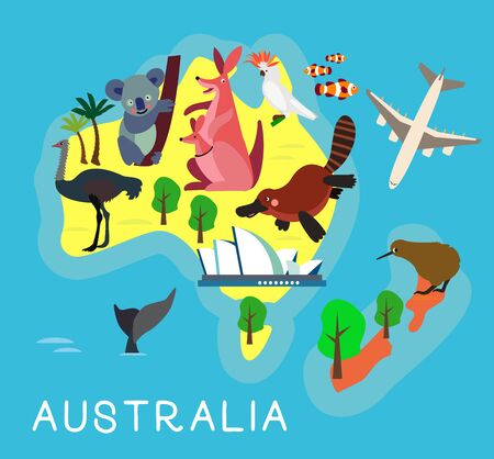 Australia Region Map Imágenes y Fotos - 123RF