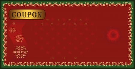 raster coupon certificate holiday merry christmas stock photo merry coupon