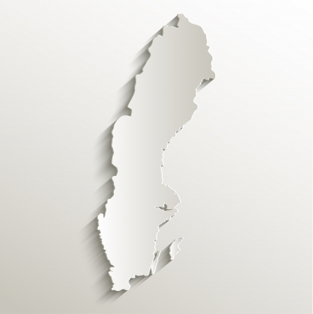 sweden map card paper 3d natural raster stock photo picture and