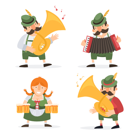 オクトーバーフェスト 面白い漫画のキャラクターやバイエルンの民族衣装でミュージシャンを祝うし オクトーバーフェストのビール祭りで楽しい時を過します のイラスト素材 ベクタ Image オクトーバーフェスト 面白い漫画のキャラクターやバイエルンの民族衣装でミュージシャンを祝うし オクトーバーフェストのビール祭りで楽しい時を過します のイラスト素材 ベクタ Image