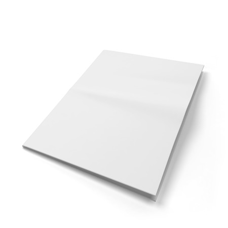 blank newspaper template 3d illustration isolated on white blank newspaper template