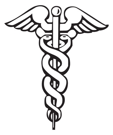 Caduceus Greek Sign Symbol For Tattoo Or Artwork Medical Symbol Royalty Free Svg Cliparts Vectors And Stock Illustration Image 14613219