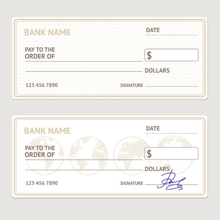 sample blank check