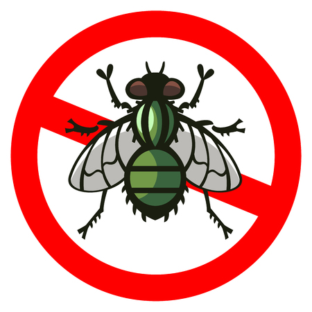 白い背景の上の家ハエ シルエットのイラスト素材 ベクタ Image 15855583