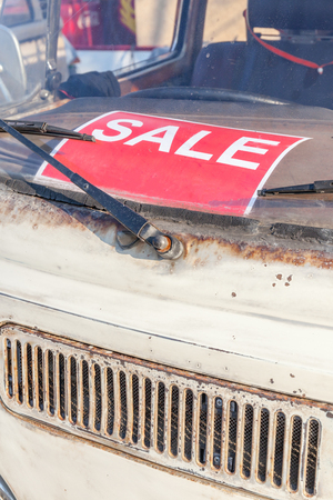 used car for sale signs