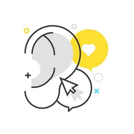 ボックス アイコンの色 マーケティングのイラスト アイコン 背景 グラフィックの話題 イラストは カラフルなフラット ベクトル ピクセル完璧な Web と印刷です 線形はストークス 塗りつぶします のイラスト素材 ベクタ Image