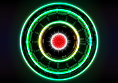 技術背景円光赤エフェクトのイラスト素材 ベクタ Image 技術背景円光赤エフェクトのイラスト素材 ベクタ Image