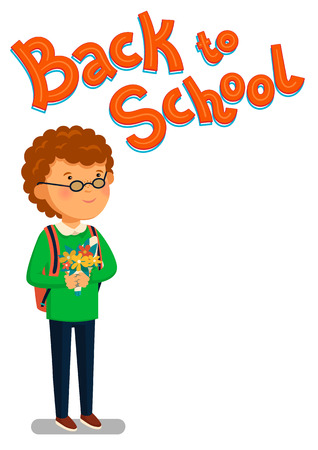 戻る学校挨拶ポスター のイラスト素材 ベクタ Image