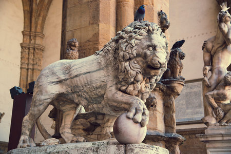 メディチ家ライオン Vacca (1598)の写真素材・画像素材 Image 14946580
