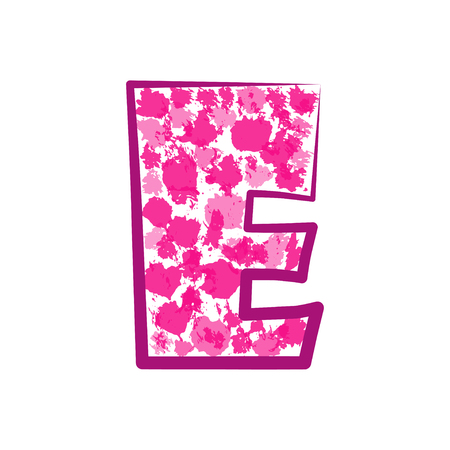 白い背景に英語のピンクの文字z ベクターの図 のイラスト素材 ベクタ Image