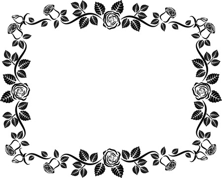 花のコーナーのシルエット のイラスト素材 ベクタ Image 花のコーナーのシルエット のイラスト素材 ベクタ Image