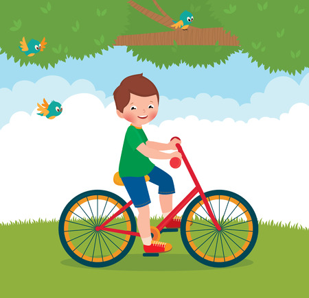 ベクトル漫画イラスト男の子の子供の自転車に乗る のイラスト素材 ベクタ Image ベクトル漫画イラスト男の子の子供の自転車に乗る のイラスト素材 ベクタ Image