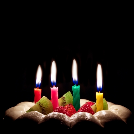 black birthday background