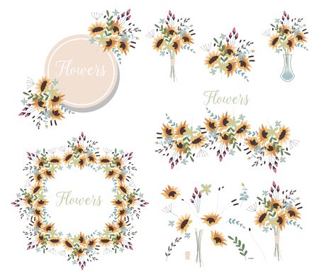 Free Free 349 Free Sunflower Wreath Clipart SVG PNG EPS DXF File