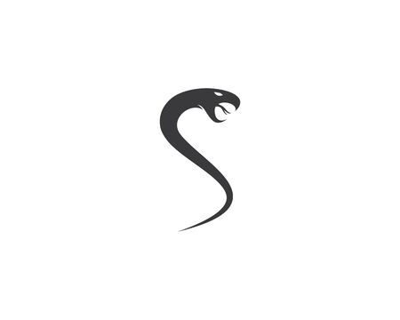 Snake logo template vector icon illustration design