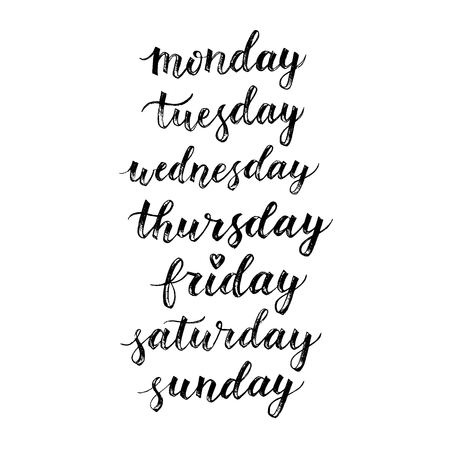 曜日 日曜日 月曜日 火曜日 水曜日 木曜日 金曜日 土曜日のイラスト素材 ベクタ Image 68894006