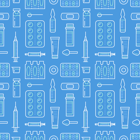 暗いのシームレスな医療のパターンのイラスト素材 ベクタ Image