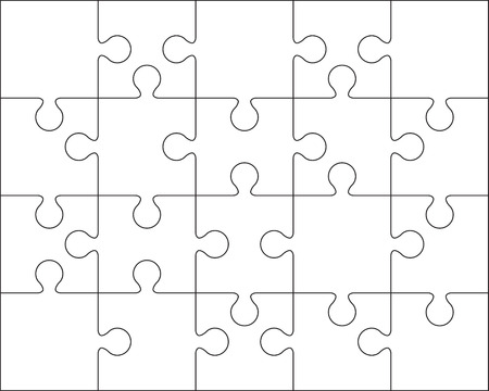 20 jigsaw puzzle blank template or cutting guidelines 4 5 ratio