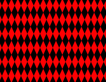 Diamond Check Harlequin Pattern Wooden Rubber Stamp