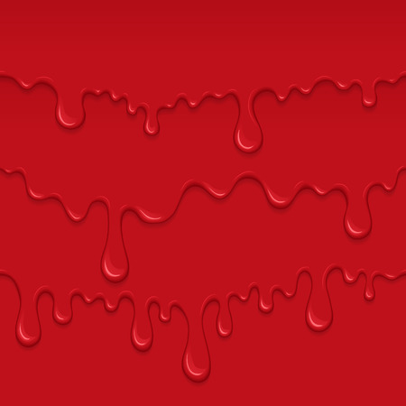 点滴と血の流れを背景 赤い液体の抽象的なスプラッシュ ハロウィーンの怖い犯罪図血デザイン ペイントが値下がりしました のイラスト素材 ベクタ Image