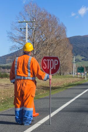 road worker signs