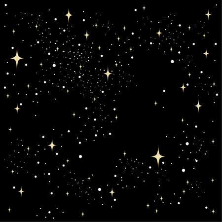 the illustration seamless texture of the night sky stars beige