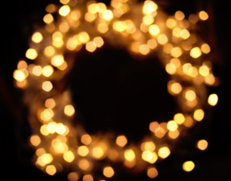 blur christmas lights garland on dark background holiday card concept defocured circle festive lights - Blurred Christmas Lights blur christmas lights garland on dark background holiday card concept defocured circle festive lights - Blurred Christmas Lights