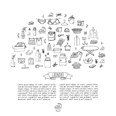 ランドリー サービス手描き落書きアイコン セットは ベクトル イラスト のイラスト素材 ベクタ Image ランドリー サービス手描き落書きアイコン セットは ベクトル イラスト のイラスト素材 ベクタ Image