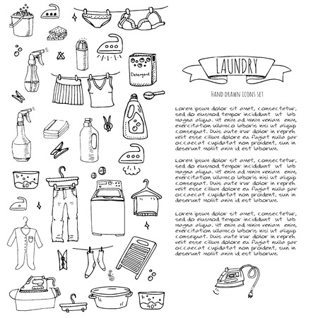 ランドリー サービス手描き落書きアイコン セットは ベクトル イラスト のイラスト素材 ベクタ Image ランドリー サービス手描き落書きアイコン セットは ベクトル イラスト のイラスト素材 ベクタ Image