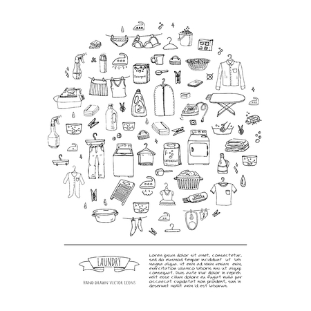 ランドリー サービス手描き落書きアイコン セットは ベクトル イラスト のイラスト素材 ベクタ Image ランドリー サービス手描き落書きアイコン セットは ベクトル イラスト のイラスト素材 ベクタ Image