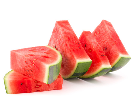 watermelon: Sliced ripe watermelon isolated on white background cutout