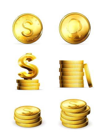 Gold coin: Tiền xu vàng, đặt