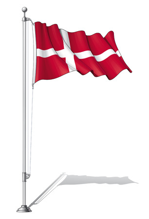 中国旗のイラスト 旗のポールに固定します のイラスト素材 ベクタ Image 中国旗のイラスト 旗のポールに固定します のイラスト素材 ベクタ Image