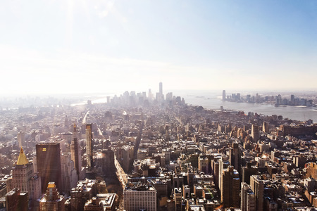 Aerial view of new york city from empire state building