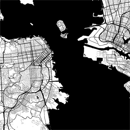 ボストン行政地図のイラスト素材 ベクタ Image