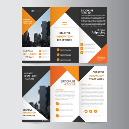 black brochure template
