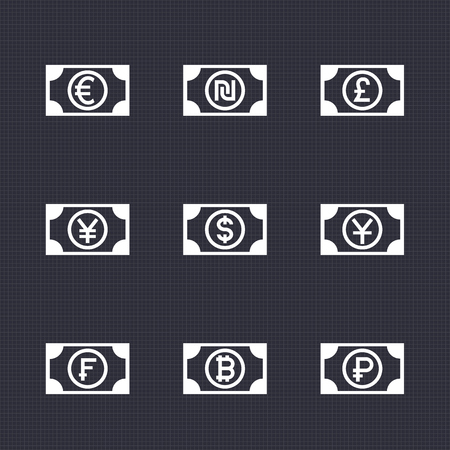 金のすべての主要通貨記号 ドル ユーロ ポンド 円 元 およびインドルピー のイラスト素材 ベクタ Image 金のすべての主要通貨記号 ドル ユーロ ポンド 円 元 およびインドルピー のイラスト素材 ベクタ Image