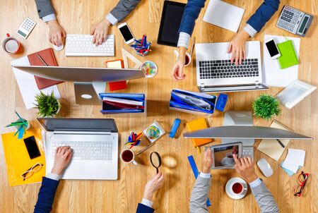 Interacting as team for better results . mixed media