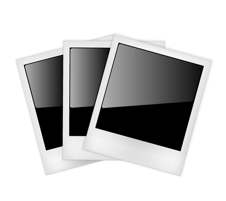 ポラロイド写真フレームが白い背景で隔離されました ベクトル イラスト のイラスト素材 ベクタ Image