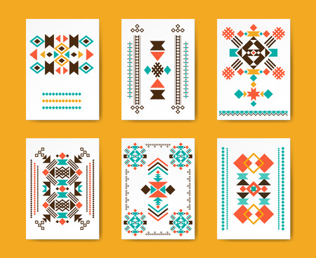 geometric hipster tribal triangular flyers ethnic traditional hipster flyers