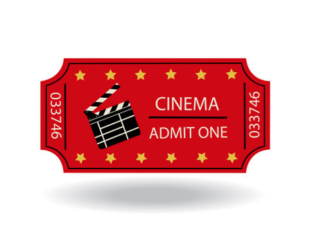 Movie Ticket Christmas Stock Vector Illustration and Royalty Free ...