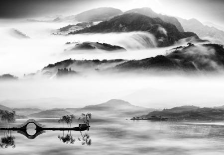 富士山絵画 の写真素材・画像素材. Image 17943930.