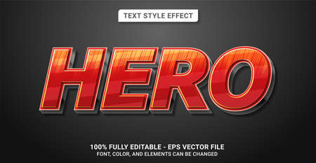 Text style with hero theme. editable text style effect. Text style with hero theme. editable text style effect.