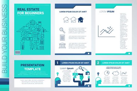 stem education book cover and flyer a4 template layout with flat stem flyer template