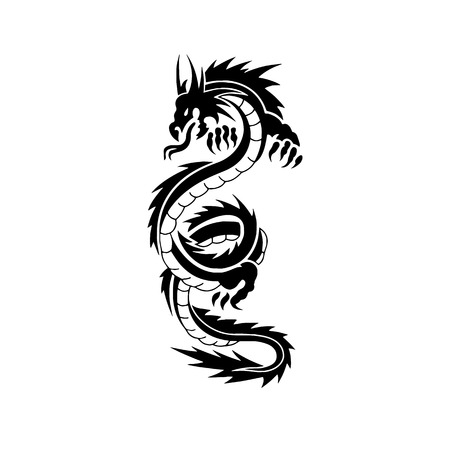 chinese dragon tattoo design royalty free cliparts vectors and