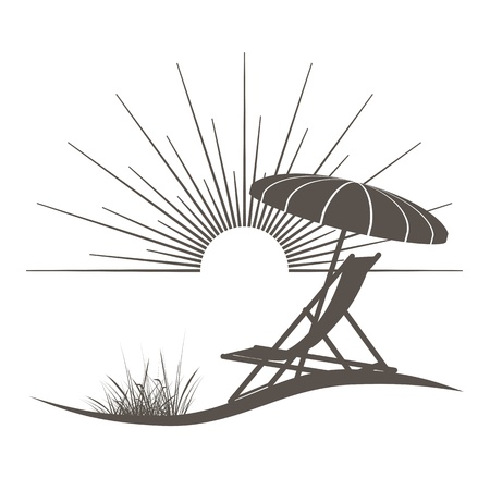 Liegestuhl Mit Sonnenschirm Clipart sdatec.com